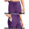 imageG Gradual Womens Joggers Pants with Zipper Pockets High Waisted Sweatpants Athletic Tapered Pants for Women Lounge WorkoutPurple