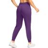 imageG Gradual Womens Joggers Pants with Zipper Pockets High Waisted Sweatpants Athletic Tapered Pants for Women Lounge WorkoutPurple