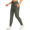 imageG Gradual Womens Joggers Pants with Zipper Pockets High Waisted Sweatpants Athletic Tapered Pants for Women Lounge WorkoutSage Green