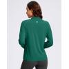 imageG Gradual Womens Lightweight Athletic Jacket Sun Protection UPF 50 Zip Up 4 Pockets Long Sleeve Shirts Workout RunningBlackish Green