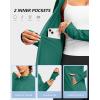 imageG Gradual Womens Lightweight Athletic Jacket Sun Protection UPF 50 Zip Up 4 Pockets Long Sleeve Shirts Workout RunningBlackish Green