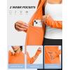 imageG Gradual Womens Lightweight Athletic Jacket Sun Protection UPF 50 Zip Up 4 Pockets Long Sleeve Shirts Workout RunningBright Orange