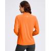 imageG Gradual Womens Lightweight Athletic Jacket Sun Protection UPF 50 Zip Up 4 Pockets Long Sleeve Shirts Workout RunningBright Orange
