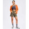 imageG Gradual Womens Lightweight Athletic Jacket Sun Protection UPF 50 Zip Up 4 Pockets Long Sleeve Shirts Workout RunningBright Orange