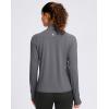 imageG Gradual Womens Lightweight Athletic Jacket Sun Protection UPF 50 Zip Up 4 Pockets Long Sleeve Shirts Workout RunningDark Grey