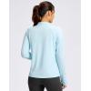 imageG Gradual Womens Lightweight Athletic Jacket Sun Protection UPF 50 Zip Up 4 Pockets Long Sleeve Shirts Workout RunningLight Blue