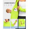 imageG Gradual Womens Lightweight Athletic Jacket Sun Protection UPF 50 Zip Up 4 Pockets Long Sleeve Shirts Workout RunningNeon Green