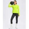 imageG Gradual Womens Lightweight Athletic Jacket Sun Protection UPF 50 Zip Up 4 Pockets Long Sleeve Shirts Workout RunningNeon Green