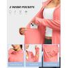 imageG Gradual Womens Lightweight Athletic Jacket Sun Protection UPF 50 Zip Up 4 Pockets Long Sleeve Shirts Workout RunningPink Coral