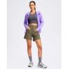 imageG Gradual Womens Lightweight Athletic Jacket Sun Protection UPF 50 Zip Up 4 Pockets Long Sleeve Shirts Workout RunningPurple