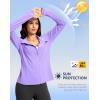 imageG Gradual Womens Lightweight Athletic Jacket Sun Protection UPF 50 Zip Up 4 Pockets Long Sleeve Shirts Workout RunningPurple