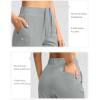 imageG Gradual Womens Pants Ankle 78 Golf Pants 3 Pockets Stretchy Petite Travel Pants Inner Drawstring for Work Business CasualBright Grey