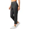 imageG Gradual Womens Pants Ankle 78 Golf Pants 3 Pockets Stretchy Petite Travel Pants Inner Drawstring for Work Business CasualDark Grey