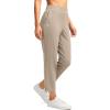 imageG Gradual Womens Pants Ankle 78 Golf Pants 3 Pockets Stretchy Petite Travel Pants Inner Drawstring for Work Business CasualDark Khaki