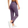 imageG Gradual Womens Pants Ankle 78 Golf Pants 3 Pockets Stretchy Petite Travel Pants Inner Drawstring for Work Business CasualDark Purple