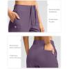 imageG Gradual Womens Pants Ankle 78 Golf Pants 3 Pockets Stretchy Petite Travel Pants Inner Drawstring for Work Business CasualDark Purple
