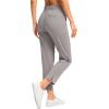 imageG Gradual Womens Pants Ankle 78 Golf Pants 3 Pockets Stretchy Petite Travel Pants Inner Drawstring for Work Business CasualDusty Grey