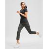 imageG Gradual Womens Pants Ankle 78 Golf Pants 3 Pockets Stretchy Petite Travel Pants Inner Drawstring for Work Business CasualGreen Camo