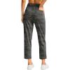 imageG Gradual Womens Pants Ankle 78 Golf Pants 3 Pockets Stretchy Petite Travel Pants Inner Drawstring for Work Business CasualGreen Camo