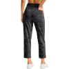 imageG Gradual Womens Pants Ankle 78 Golf Pants 3 Pockets Stretchy Petite Travel Pants Inner Drawstring for Work Business CasualGrey Camo