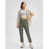 imageG Gradual Womens Pants Ankle 78 Golf Pants 3 Pockets Stretchy Petite Travel Pants Inner Drawstring for Work Business CasualGrey Sage