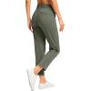 imageG Gradual Womens Pants Ankle 78 Golf Pants 3 Pockets Stretchy Petite Travel Pants Inner Drawstring for Work Business CasualGrey Sage