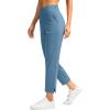 imageG Gradual Womens Pants Ankle 78 Golf Pants 3 Pockets Stretchy Petite Travel Pants Inner Drawstring for Work Business CasualIndigo