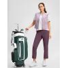 imageG Gradual Womens Pants Ankle 78 Golf Pants 3 Pockets Stretchy Petite Travel Pants Inner Drawstring for Work Business CasualWine