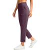 imageG Gradual Womens Pants Ankle 78 Golf Pants 3 Pockets Stretchy Petite Travel Pants Inner Drawstring for Work Business CasualWine