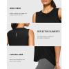 imageG Gradual Womens Workout Tank Tops Lightweight Sleeveless High Neck Athletic Shirts for Running Gym Tennis PickleballBlack