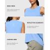 imageG Gradual Womens Workout Tank Tops Lightweight Sleeveless High Neck Athletic Shirts for Running Gym Tennis PickleballHaze Blue