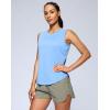 imageG Gradual Womens Workout Tank Tops Lightweight Sleeveless High Neck Athletic Shirts for Running Gym Tennis PickleballHaze Blue