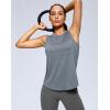 imageG Gradual Womens Workout Tank Tops Lightweight Sleeveless High Neck Athletic Shirts for Running Gym Tennis PickleballHeather Charcoal Grey
