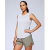 imageG Gradual Womens Workout Tank Tops Lightweight Sleeveless High Neck Athletic Shirts for Running Gym Tennis PickleballLight Grey