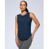 imageG Gradual Womens Workout Tank Tops Lightweight Sleeveless High Neck Athletic Shirts for Running Gym Tennis PickleballNavy