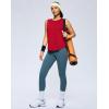 imageG Gradual Womens Workout Tank Tops Lightweight Sleeveless High Neck Athletic Shirts for Running Gym Tennis PickleballRed