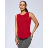 imageG Gradual Womens Workout Tank Tops Lightweight Sleeveless High Neck Athletic Shirts for Running Gym Tennis PickleballRed