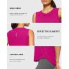 imageG Gradual Womens Workout Tank Tops Lightweight Sleeveless High Neck Athletic Shirts for Running Gym Tennis PickleballRose Red