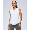 imageG Gradual Womens Workout Tank Tops Lightweight Sleeveless High Neck Athletic Shirts for Running Gym Tennis PickleballWhite