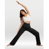 imageG Gradual Womens Yoga Pants Wide Leg wiht Pockets High Waist Stretch Loose Casual Lounge Sweatpants PetiteRegularTallBlack