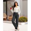 imageG Gradual Womens Yoga Pants Wide Leg wiht Pockets High Waist Stretch Loose Casual Lounge Sweatpants PetiteRegularTallCharcoal