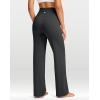 imageG Gradual Womens Yoga Pants Wide Leg wiht Pockets High Waist Stretch Loose Casual Lounge Sweatpants PetiteRegularTallCharcoal