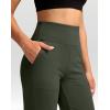 imageG Gradual Womens Yoga Pants Wide Leg wiht Pockets High Waist Stretch Loose Casual Lounge Sweatpants PetiteRegularTallDark Olive