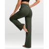 imageG Gradual Womens Yoga Pants Wide Leg wiht Pockets High Waist Stretch Loose Casual Lounge Sweatpants PetiteRegularTallDark Olive