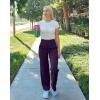 imageG Gradual Womens Yoga Pants Wide Leg wiht Pockets High Waist Stretch Loose Casual Lounge Sweatpants PetiteRegularTallDeep Purple