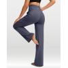 imageG Gradual Womens Yoga Pants Wide Leg wiht Pockets High Waist Stretch Loose Casual Lounge Sweatpants PetiteRegularTallGrey Blue