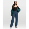 imageG Gradual Womens Yoga Pants Wide Leg wiht Pockets High Waist Stretch Loose Casual Lounge Sweatpants PetiteRegularTallIndigo