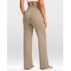 imageG Gradual Womens Yoga Pants Wide Leg wiht Pockets High Waist Stretch Loose Casual Lounge Sweatpants PetiteRegularTallKhaki