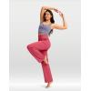 imageG Gradual Womens Yoga Pants Wide Leg wiht Pockets High Waist Stretch Loose Casual Lounge Sweatpants PetiteRegularTallPink