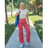 imageG Gradual Womens Yoga Pants Wide Leg wiht Pockets High Waist Stretch Loose Casual Lounge Sweatpants PetiteRegularTallPink